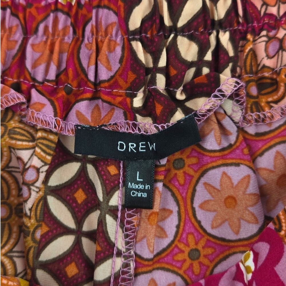 Drew Anthropologie | Multicolor Patchwork Wide-Leg Pants | Size Large - Picture 5 of 6